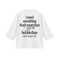 More than coffee long sleeve oversized T-shirt - back