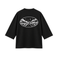 Mountain night long sleeve oversized T-shirt - back